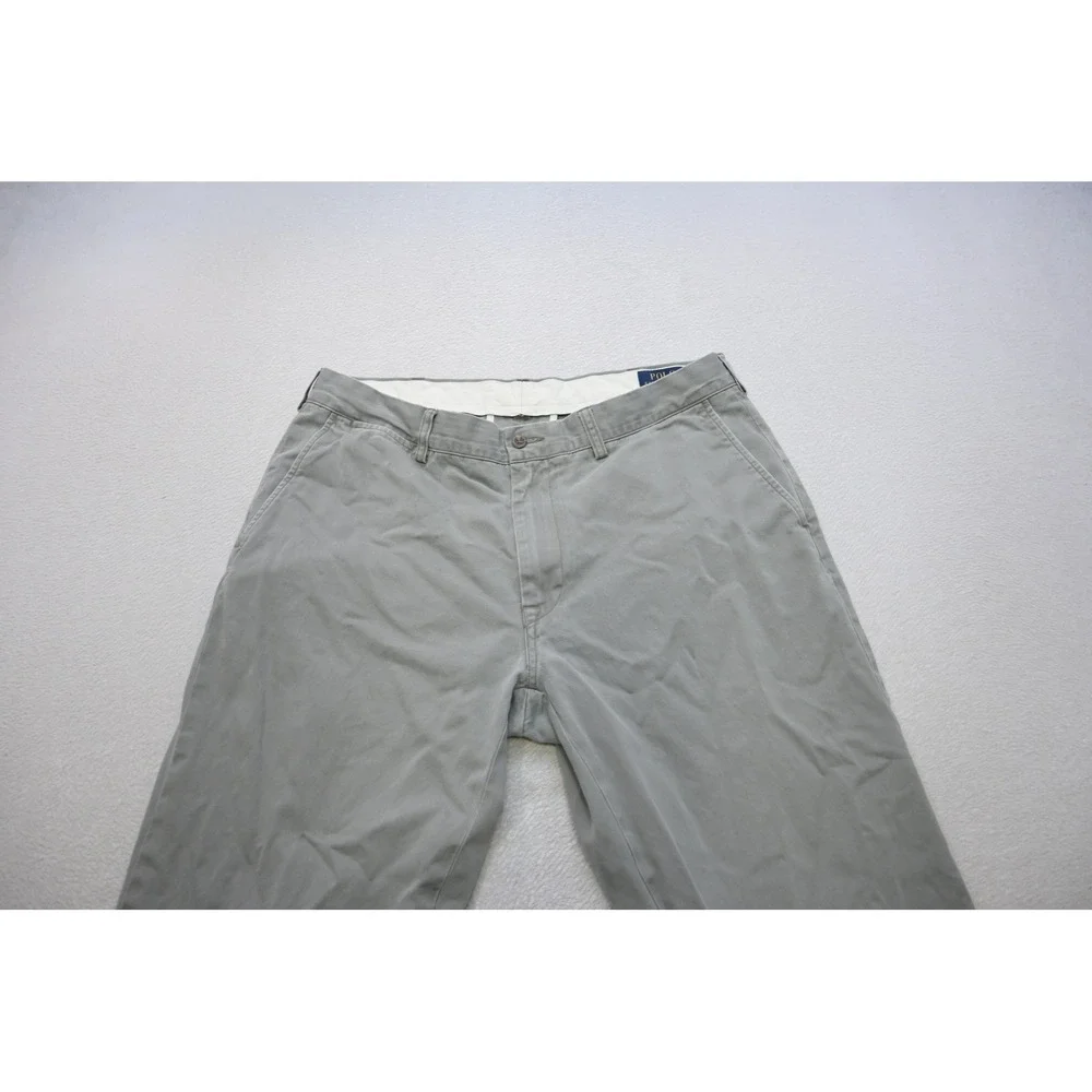 Polo Ralph Lauren Chinos Mens 36x32 Gray Classic Fit Cotton Pants Excellent